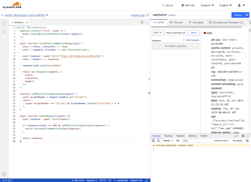 Cloudflare Worker Setup