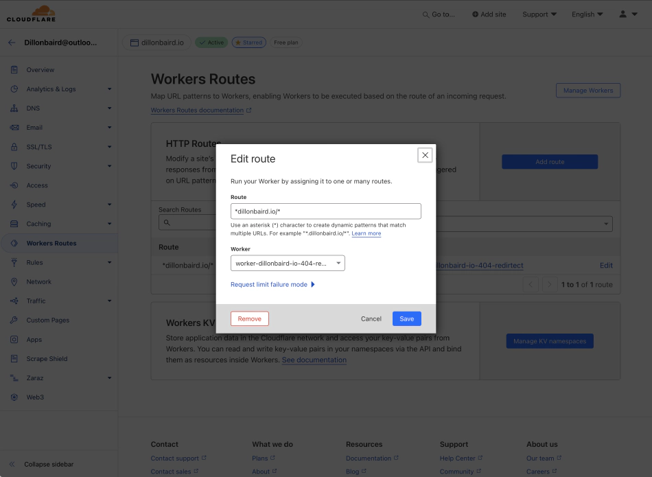 Cloudflare Route Rule