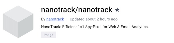 NanoTrack Image on [DockerHub](https://hub.docker.com/r/nanotrack/nanotrack)