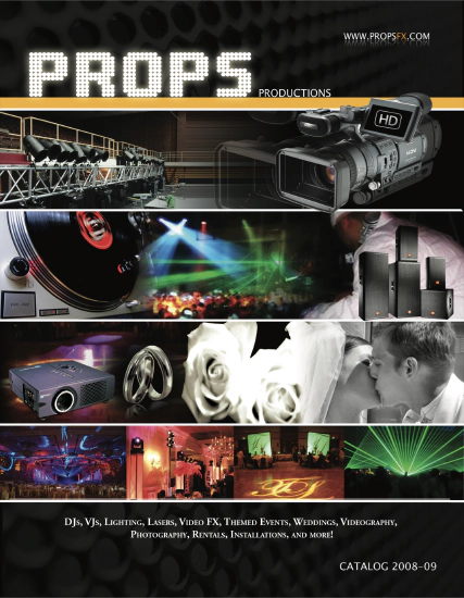 Props Productions Catalog Slide 1